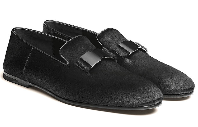 Lookbook HERMES愛馬仕 Drink小牛皮樂福鞋 黑色