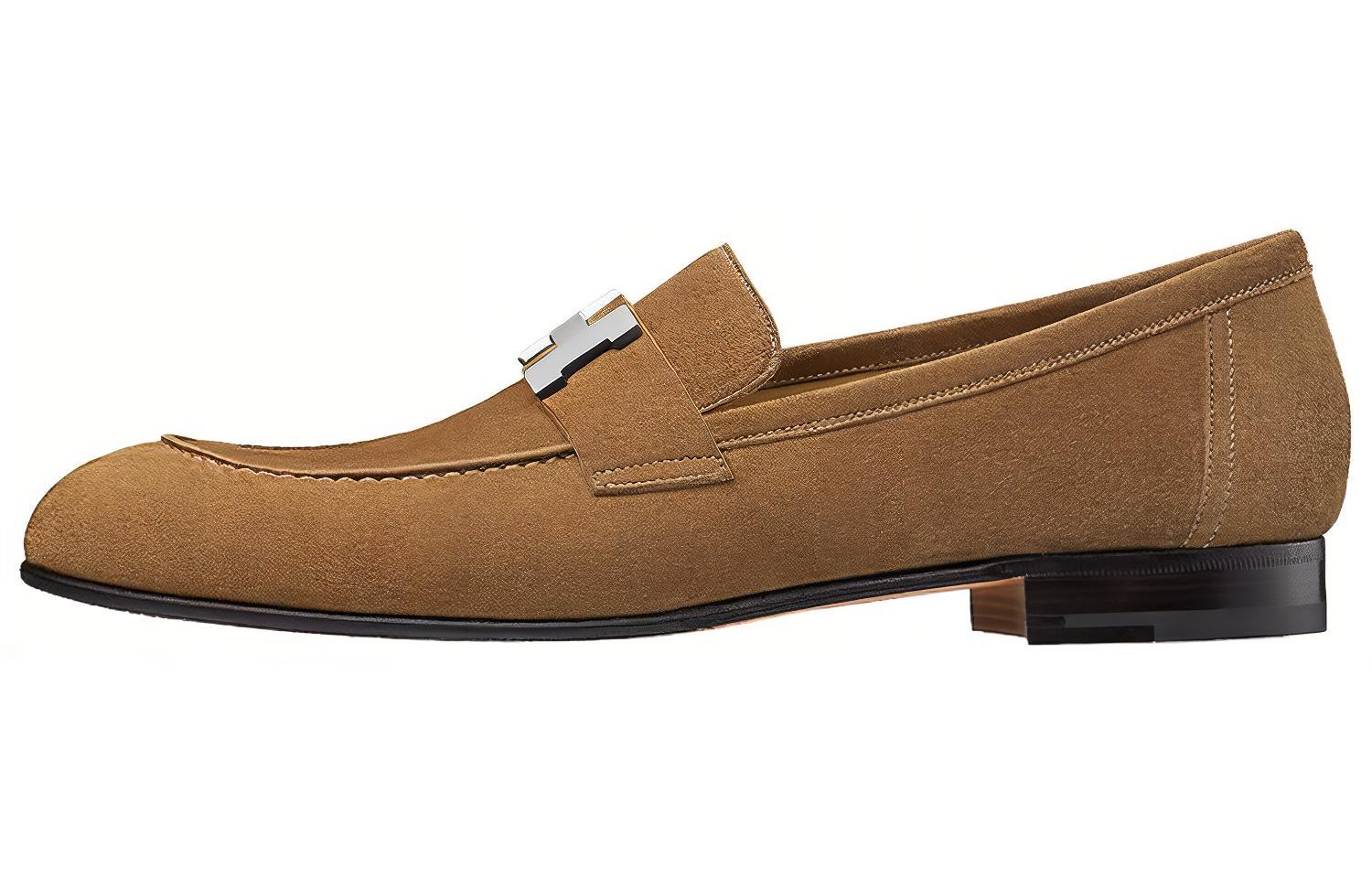 HERMES Loafer Casual 'Brown Velvet' H201491Z-HE5