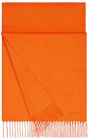 HERMES Logo Cashmere Scarf with Tassels Unisex H393700T HERMES Logo Cashmere Scarf with Tassels Unisex H393700T