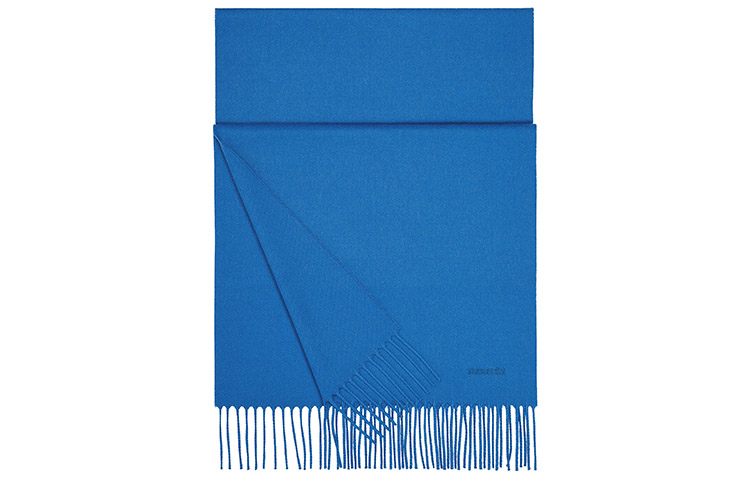 Details for HERMES Logo Selendang Cashmere dengan Rumbai Uniseks H393700T