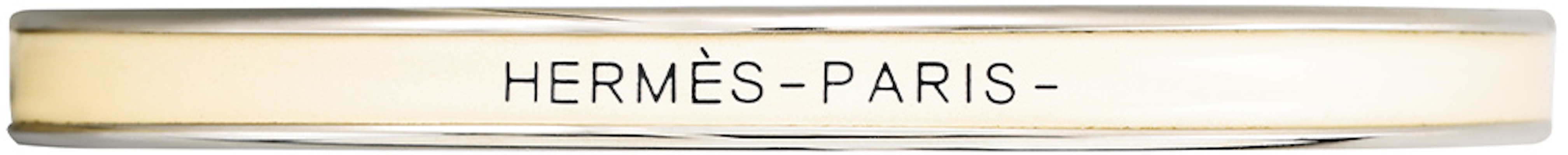 HERMES Pulsera Plateada Oro Logo Blanco Crema/Plata Estilo Unisex Pareja H240001FP85 Order HERMES Pulsera Plateada Oro Logo Blanco Crema/Plata Estilo Unisex Pareja H240001FP85