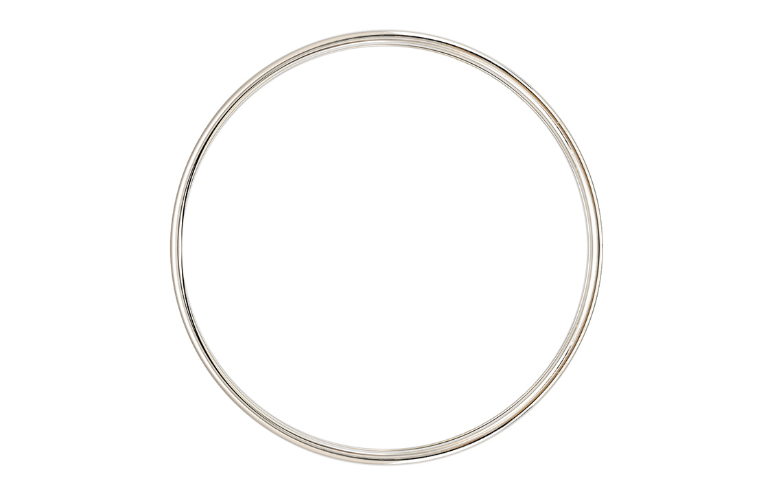 Shop HERMES Pulsera Plateada Oro Logo Blanco Crema/Plata Estilo Unisex Pareja H240001FP85