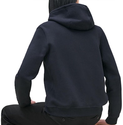 HERMES Logo Hoodie Lengan Panjang Sweatshirt Biru Laut. H467820HA01 Lookbook HERMES Logo Hoodie Lengan Panjang Sweatshirt Biru Laut. H467820HA01