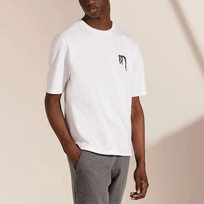 Camiseta Blanca Cuello Redondo HERMES Logo SS22 H167565HA90 4