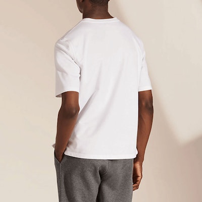 Camiseta Blanca Cuello Redondo HERMES Logo SS22 H167565HA90 5