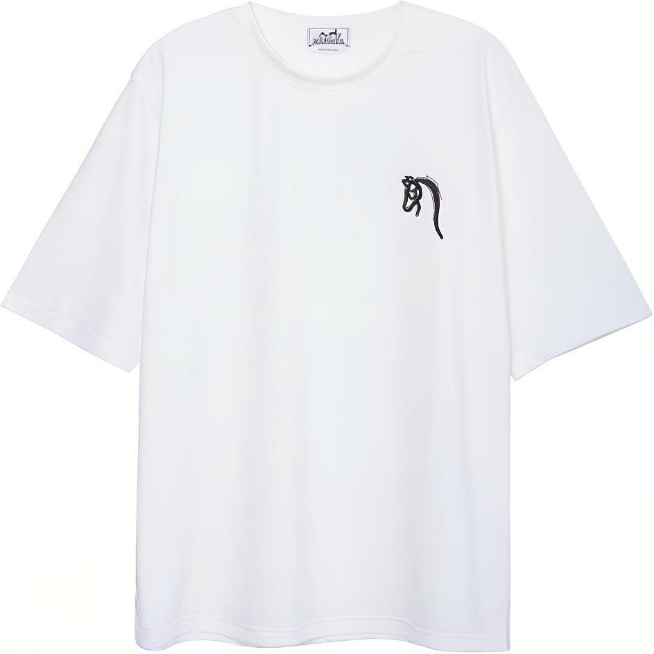Order Camiseta Blanca Cuello Redondo HERMES Logo SS22 H167565HA90