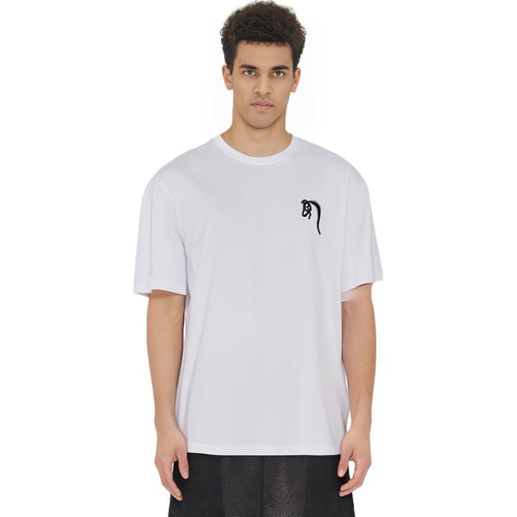 Shop Camiseta Blanca Cuello Redondo HERMES Logo SS22 H167565HA90