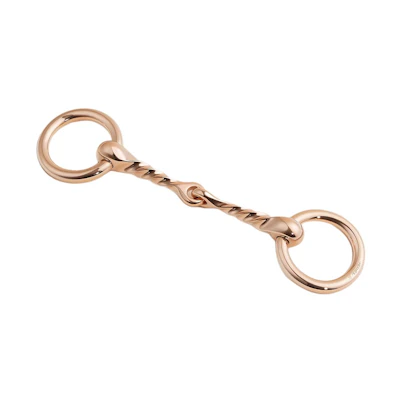 HERMES Logo Rose Gold-Plated Brass Unisex Accessories - Gold Color. H603709S00