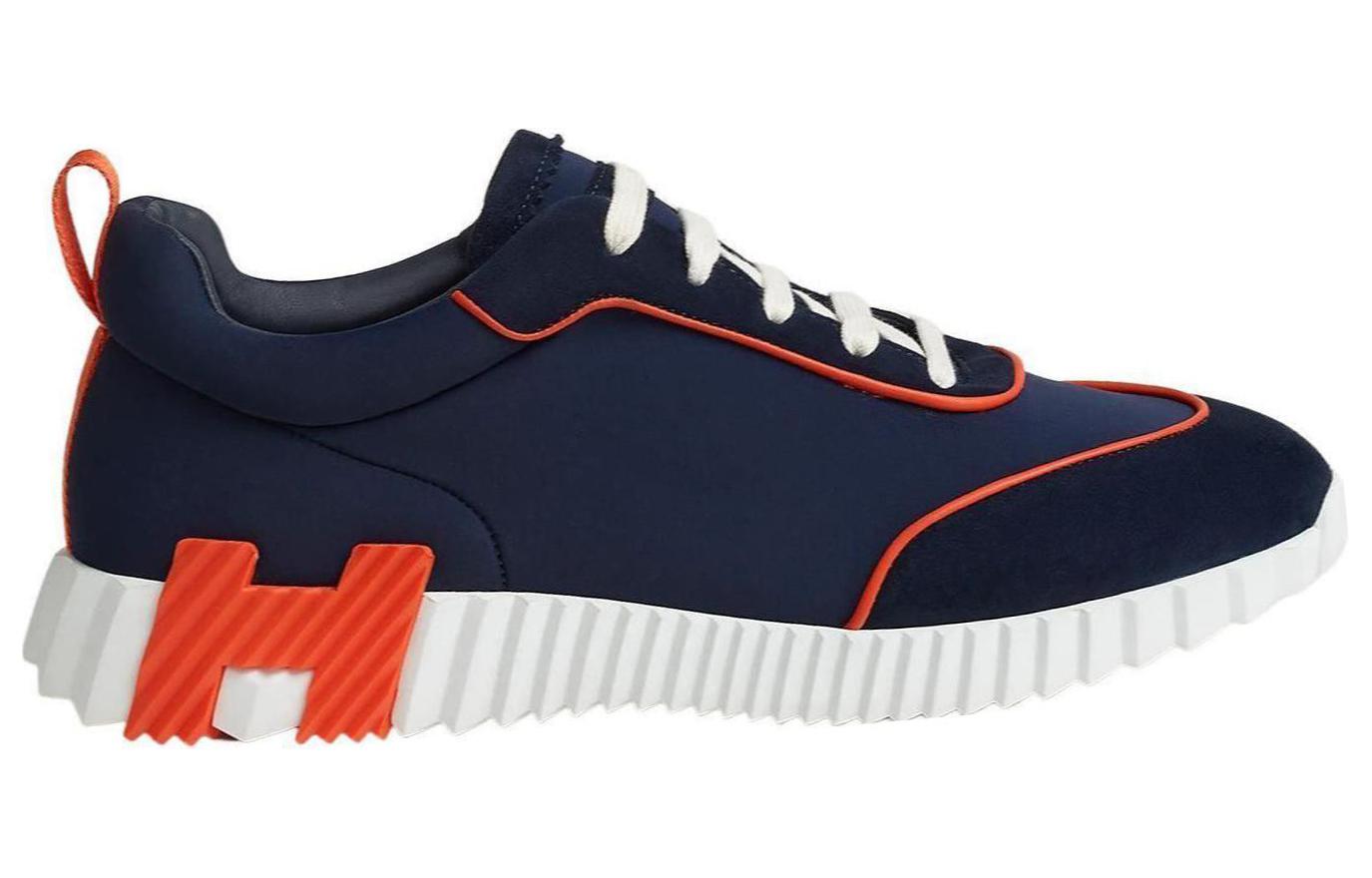 Order HERMES愛馬仕 織物 百搭時尚 低筒 生活休閒鞋 男款 海軍藍