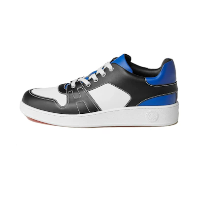 HERMES Low-Top Fashion Sneaker 'Black White Blue'