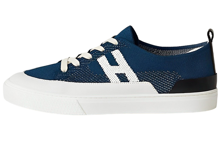 HERMES Low-Top Lace-Up 'Deep Blue & White' H231797Z-HQ9