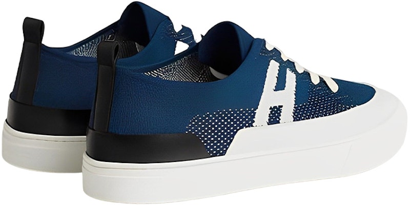 HERMES Low-Top Lace-Up 'Deep Blue & White' H231797Z-HQ9 Shop HERMES Low-Top Lace-Up 'Deep Blue & White' H231797Z-HQ9