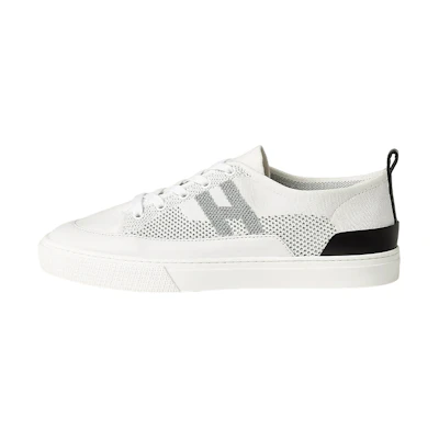 HERMES Low-Top Lace-Up Knit 'Deep White Leather'