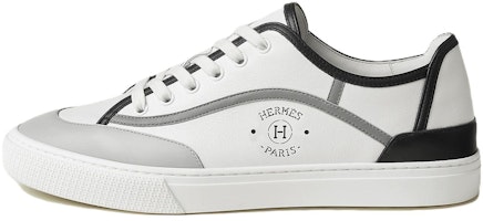 HERMES Low-Top Lace-Up Sneaker 'White Grey' H231725Z-H91 HERMES Low-Top Lace-Up Sneaker 'White Grey' H231725Z-H91