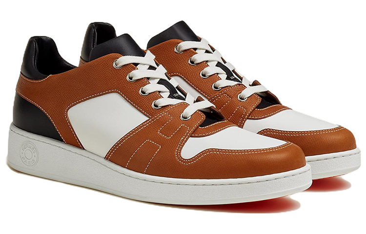 Lookbook Sneaker HERMES Low-Top 'Coklat Putih Hitam' H222828Z-HNH