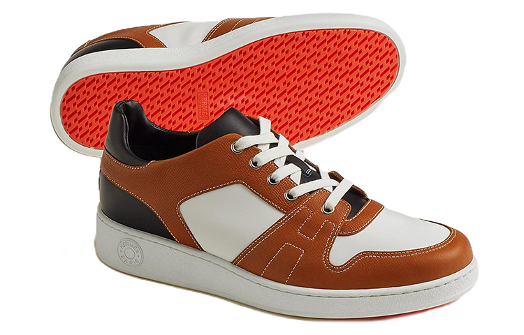 Purchase Sneaker HERMES Low-Top 'Coklat Putih Hitam' H222828Z-HNH