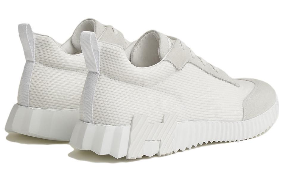 Lookbook HERMES愛馬仕 织物 舒適運動 低幫 生活休閒鞋 男款 白色