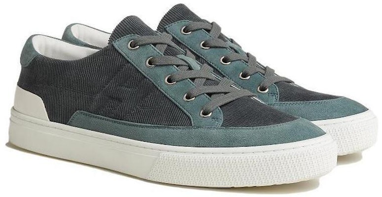 HERMES Low Top Lace-Up 'Black Green' H222905Z-HGT Shop HERMES Low Top Lace-Up 'Black Green' H222905Z-HGT