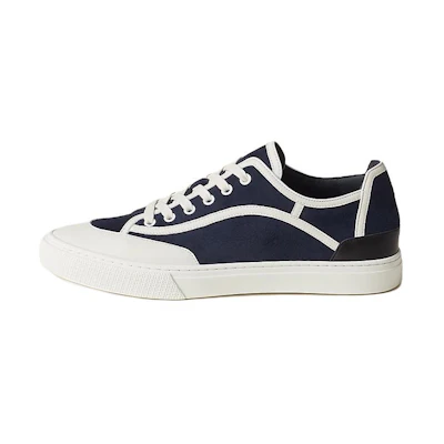 HERMES Low Top Lace-Up 'Blue White Goat Leather'