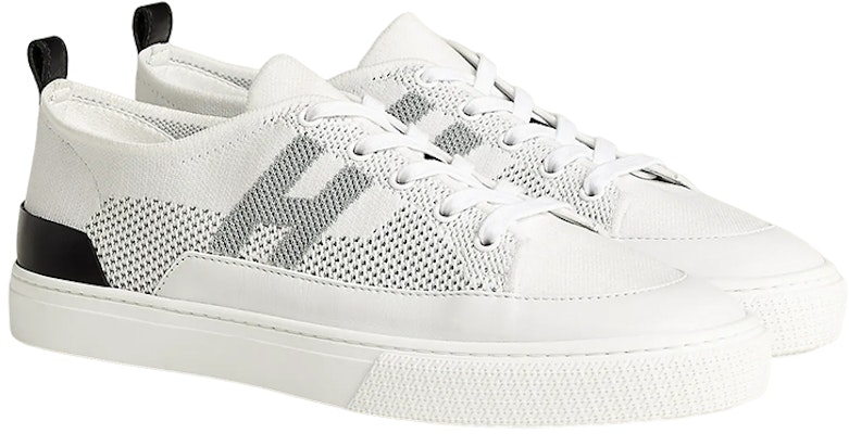 HERMES Sepatu Knit Rendah 'Kulit Putih Mendalam' H231797Z-H90 Lookbook HERMES Sepatu Knit Rendah 'Kulit Putih Mendalam' H231797Z-H90