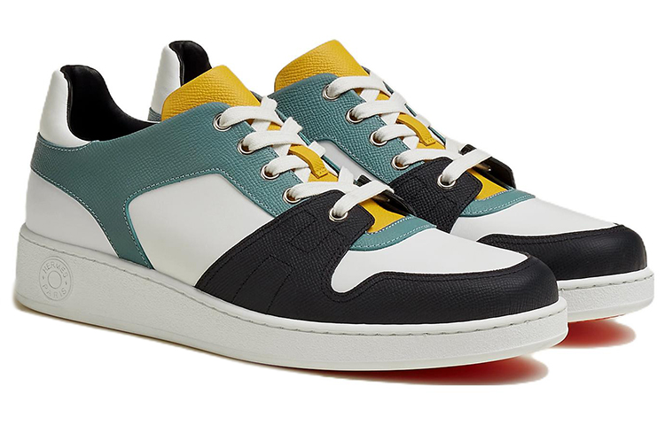 Order HERMES Low Top Sneaker 'White Black Blue' H222831Z-H90