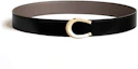 Order 爱马仕男士双面皮带 光滑扣 黑色/锡灰色 3.8CM H010412CP2K | H077971CAAG085