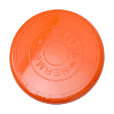 HERMES Luxury Classic Orange Plastic Frisbee Unisex Couple Design. H800544E 01