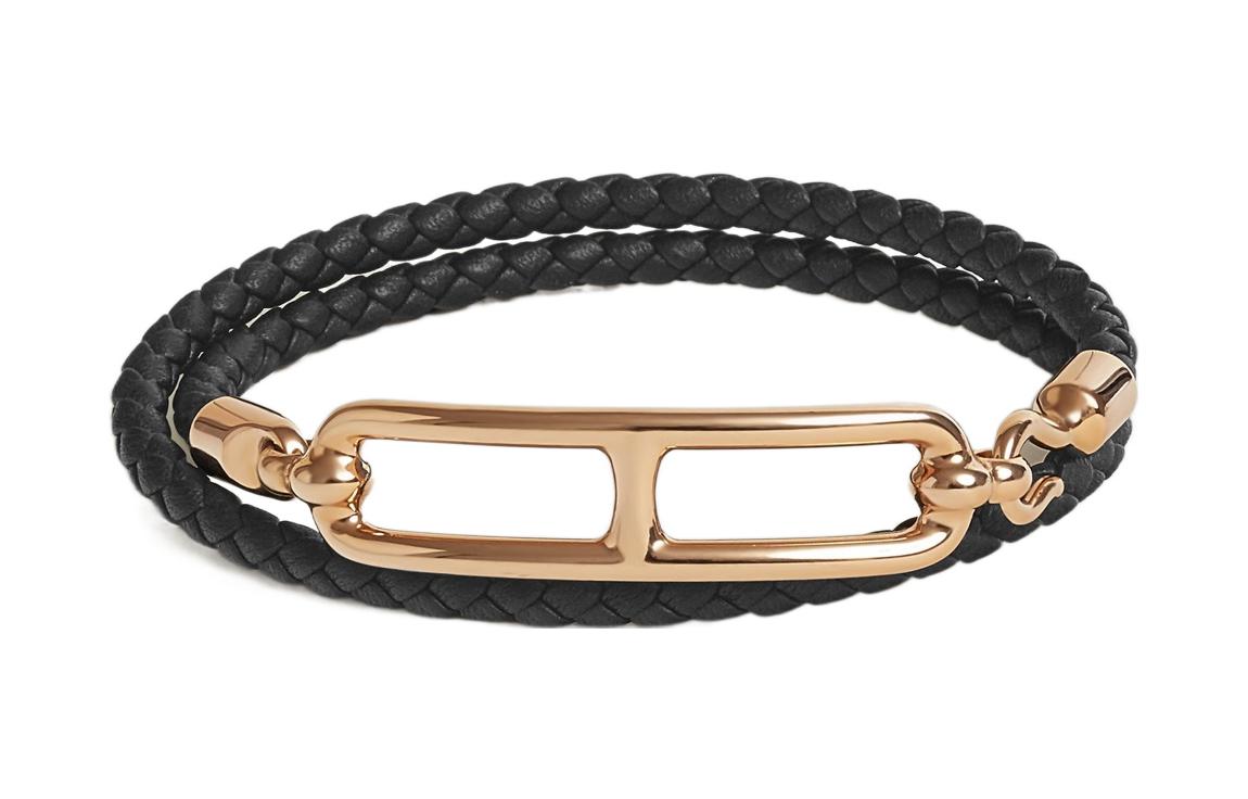HERMES Luxury Leather Bracelet Unisex Fashion Accessory Trend. H071727FO89T2 圖 2