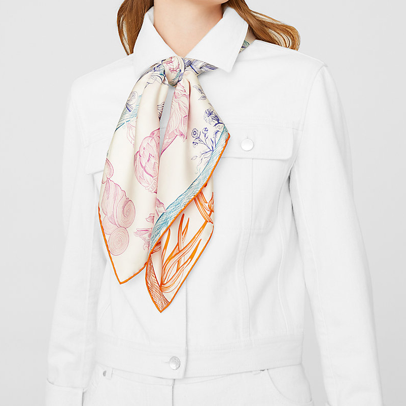 HERMES Magic Horseman 90cm Double-Sided Silk Scarf H903552-05 圖 5