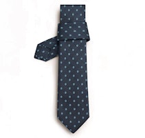 HERMES Maillons Grenadine Fashion Tie for Men in Blue Color. H150282T 01 HERMES Maillons Grenadine Fashion Tie for Men in Blue Color. H150282T 01