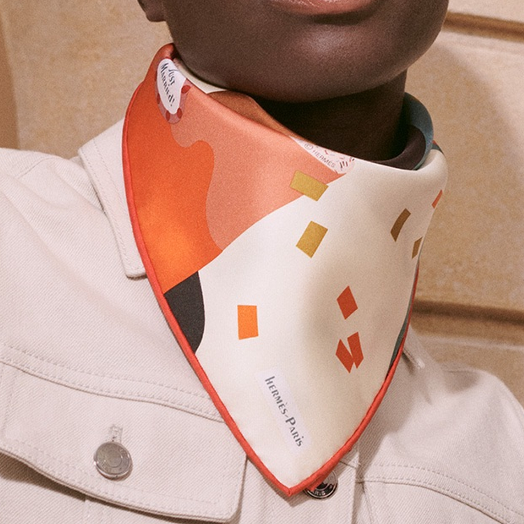 HERMES Match Made in Heaven Scarf Unisex Couple Design Multicolor H894115S 08 圖 3