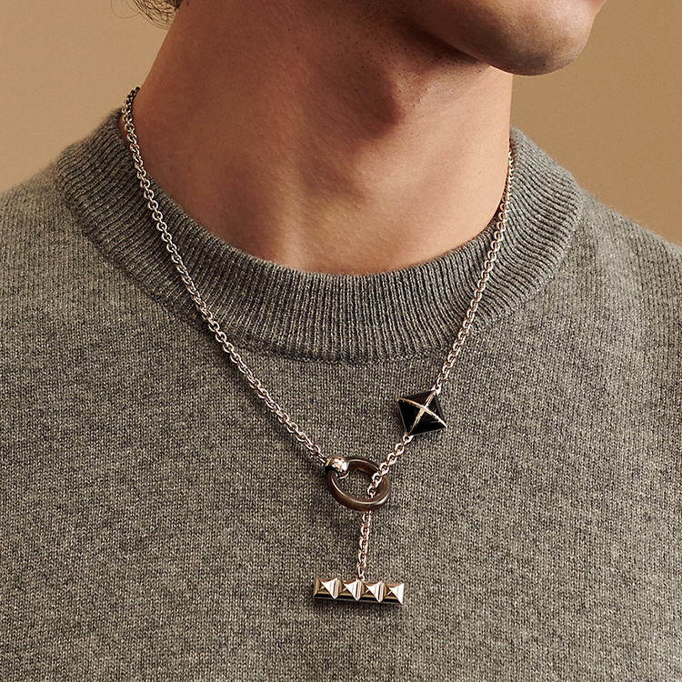 HERMES Medor XO Round Pendant Necklace Silver for Men. H100009FP 圖 4