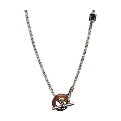 HERMES Meli-Melo Necklace in Refined Metal Design. H077291FP03