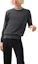 Buy HERMES Sweater Rajut Pria Trim Kontras Garis Leher Bulat Abu Tua FW24 H467015HA81