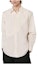 Order HERMES Kemeja Lengan Panjang Lelaki Warna Padu Gading Putih SS24. H366420H184