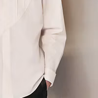 Details for HERMES 男士素色長袖襯衫 象牙白 SS24. H366420H184