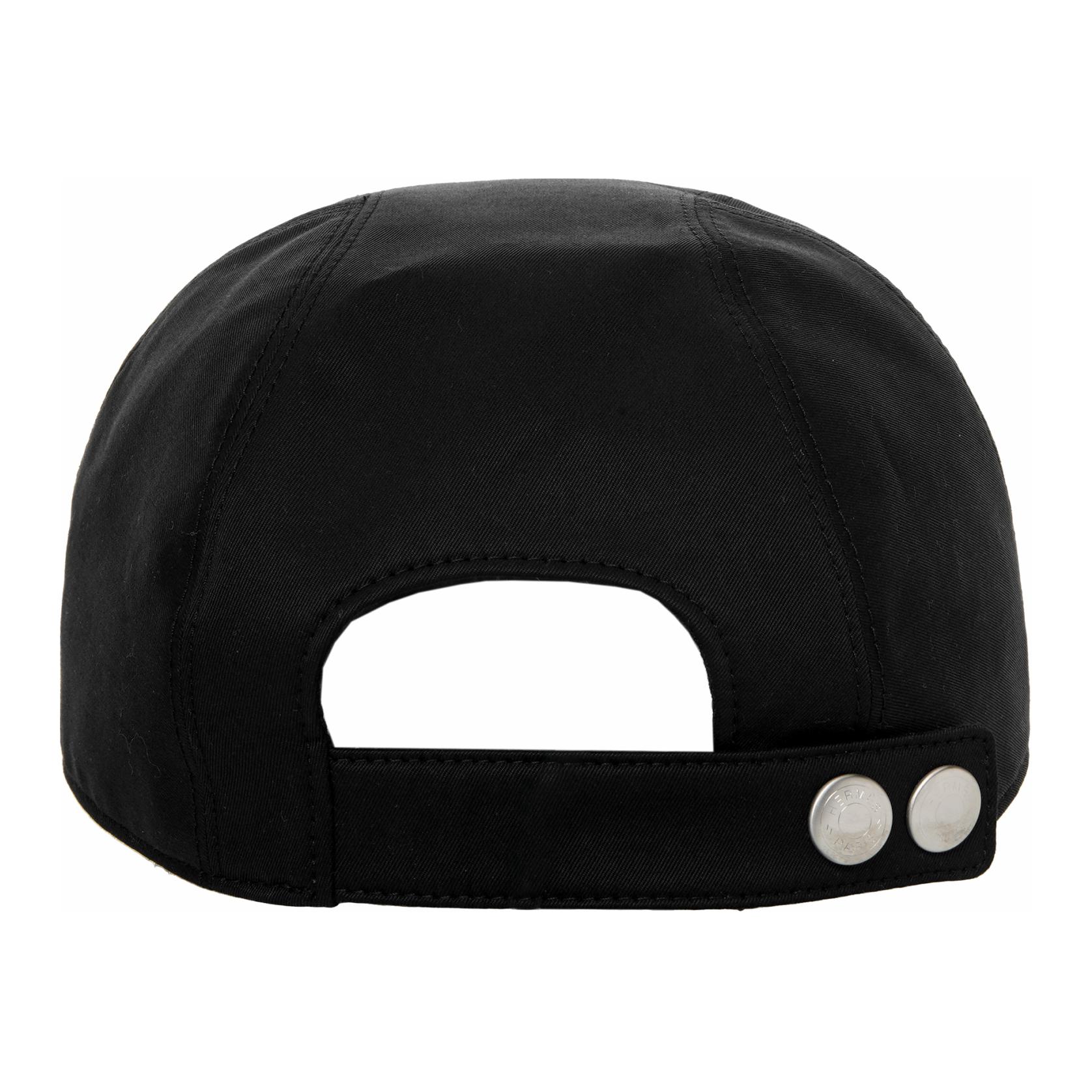 Shop HERMES Miles H Circle Gorra de Béisbol Negra Unisex H231053N 0257