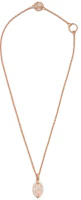 Lookbook HERMES Mini Maillon Rose Gold Necklace Unisex Couple Design H100053FO