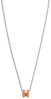 Order HERMES Mini Pop H Palladium-Plated Necklace with Letter Logo Design Unisex Multicolor 107428830