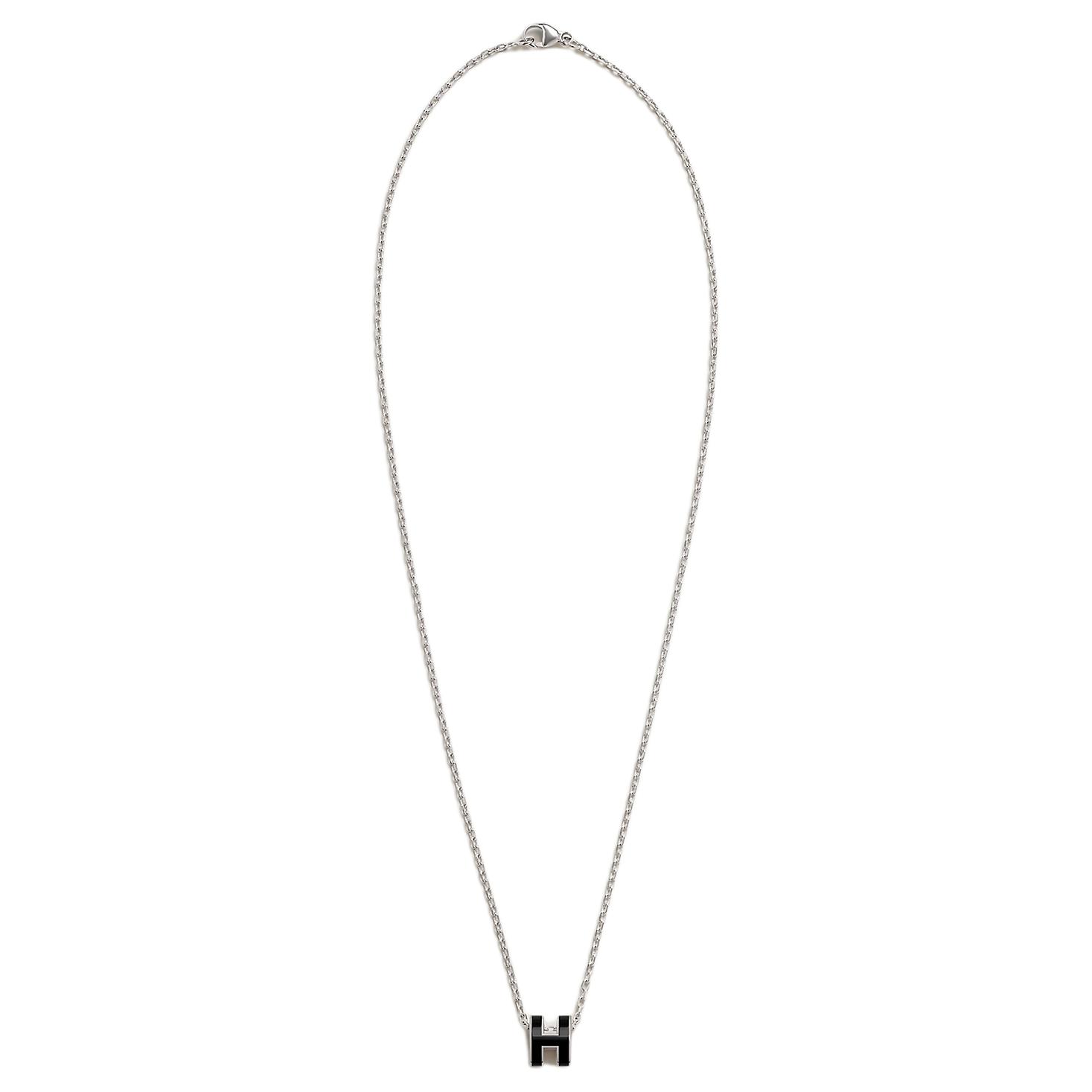 Purchase 爱马仕Mini Pop H镀钯字母标志设计项链 男女通用多彩款 107428830