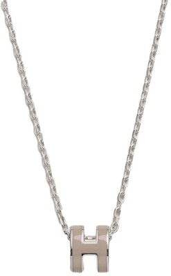 爱马仕迷你Pop H吊坠钯金色栗子棕 Buy 爱马仕迷你Pop H吊坠钯金色栗子棕