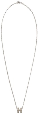 爱马仕迷你Pop H吊坠钯金色栗子棕 Order 爱马仕迷你Pop H吊坠钯金色栗子棕