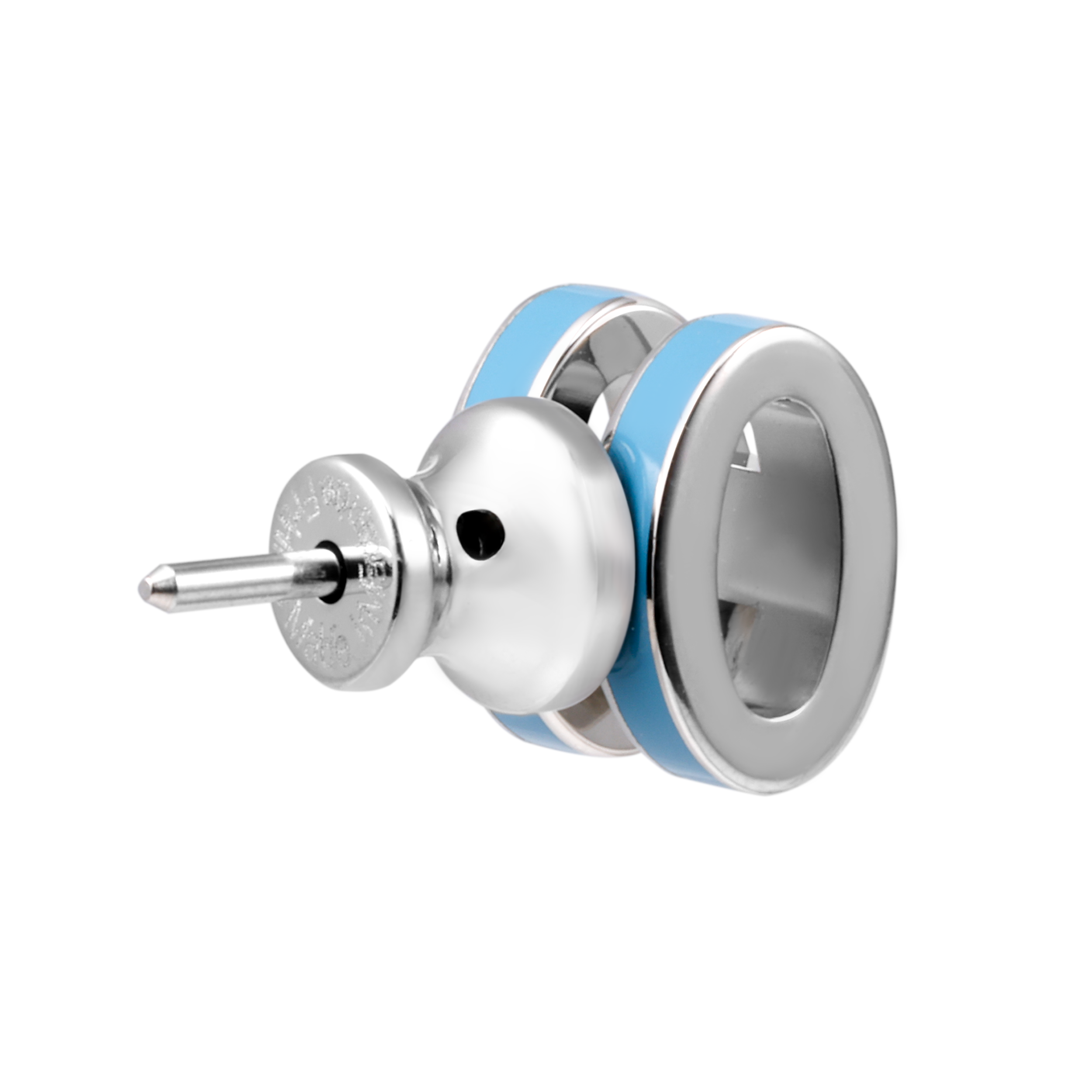 HERMES Mini Pop Palladium-Plated Silver Stud Earrings Unisex Couple Style. H608002FP79 圖 5