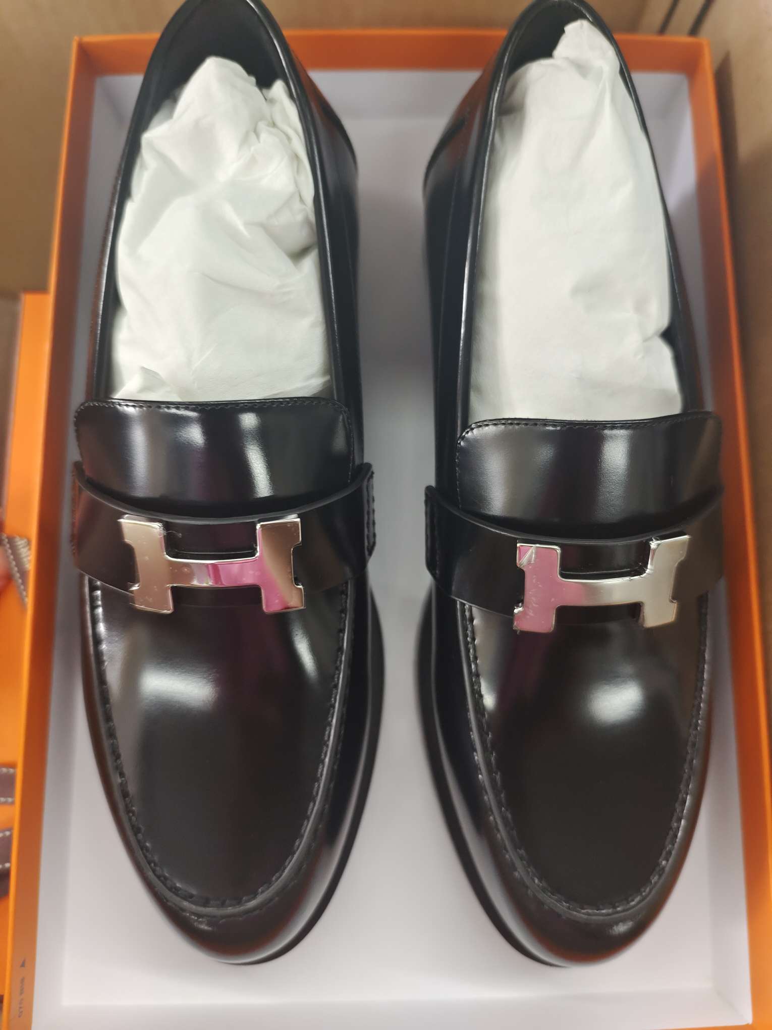 HERMES Mocassins Faubourg 'Beige'