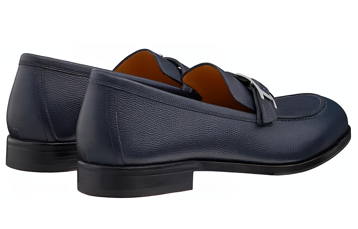 HERMES Monterey Loafer 'Navy Blue' 圖 3