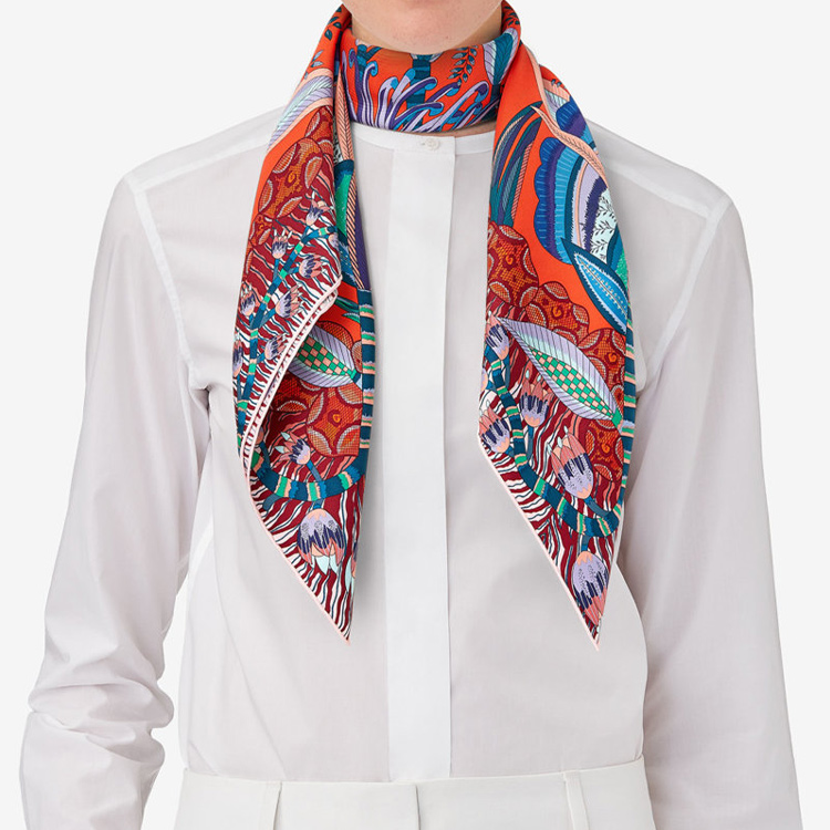 HERMES Multi-Color Silk Scarf Square H003138S-04 圖 3