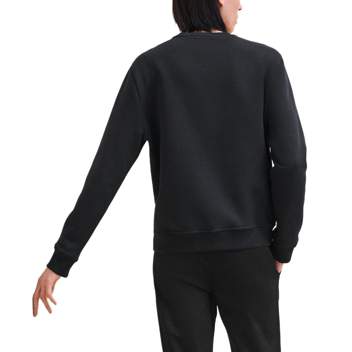 Lookbook HERMES Navy Blue  Lambskin Patch Crewneck Pullover Sweatshirt. H467810HA01