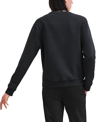 HERMES Navy Blue Lambskin Patch Crewneck Pullover Sweatshirt. H467810HA01 Lookbook HERMES Navy Blue Lambskin Patch Crewneck Pullover Sweatshirt. H467810HA01