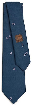 HERMES Navy Blue Tie with Embroidered Textured Design H339383Tv08 Order HERMES Navy Blue Tie with Embroidered Textured Design H339383Tv08