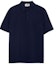 Buy 에르메스 네이비 블루 로고 자수 버튼 칼라 폴로 셔츠 H072325HA01